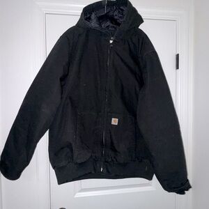 Men’s Black Carhartt Canvas Bomber Jacket